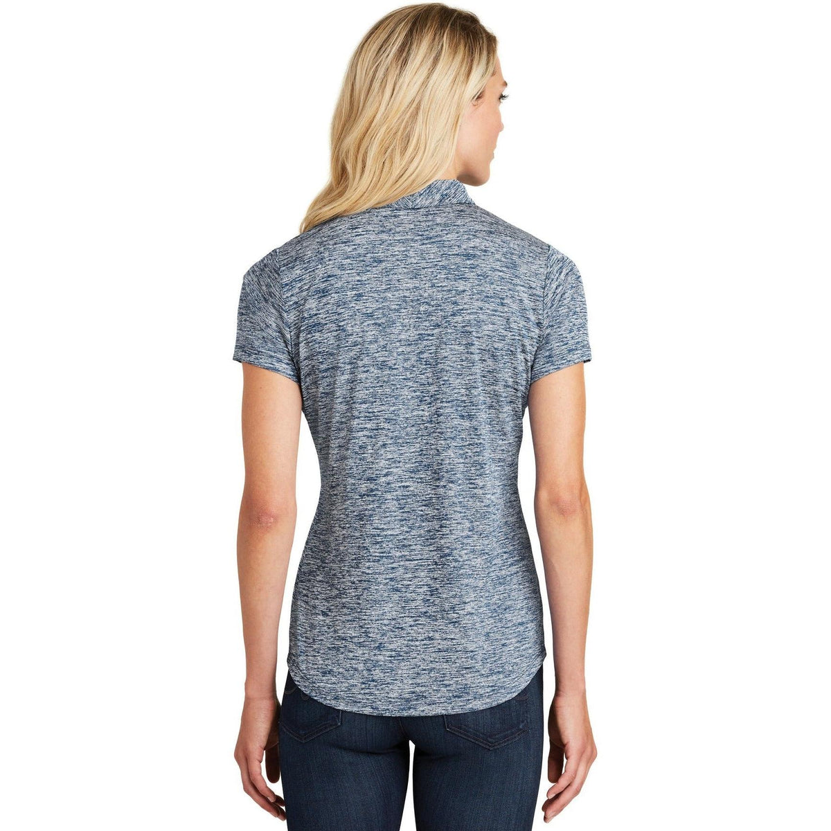 no-logo Sport-Tek Women's PosiCharge Electric Heather Polo-Regular-Sport-Tek-Thread Logic