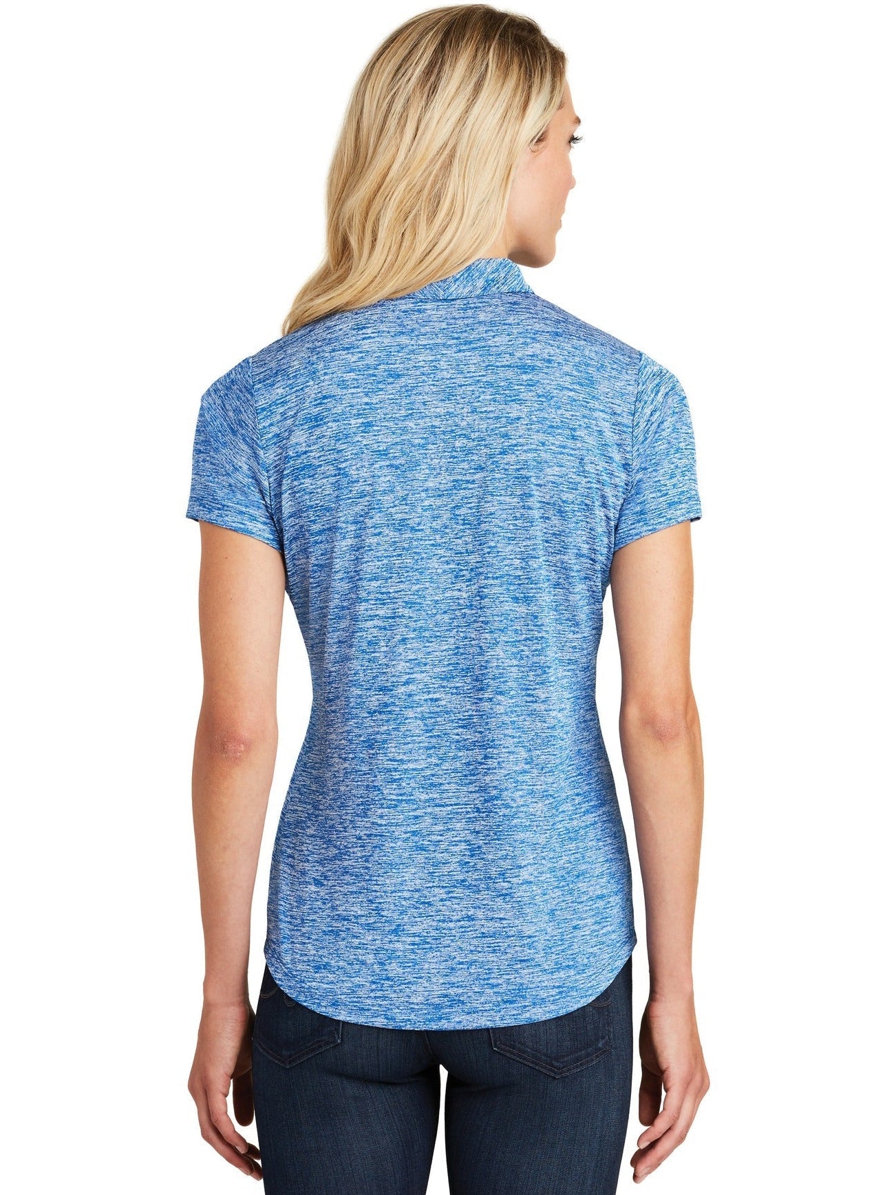no-logo Sport-Tek Ladies PosiCharge Electric Heather Polo-Regular-Sport-Tek-Thread Logic