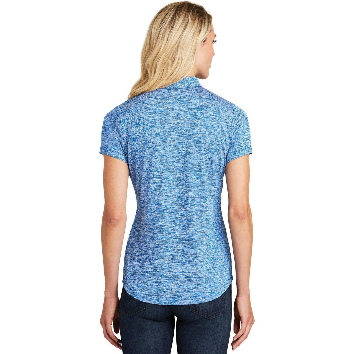 no-logo Sport-Tek Women's PosiCharge Electric Heather Polo-Regular-Sport-Tek-Thread Logic