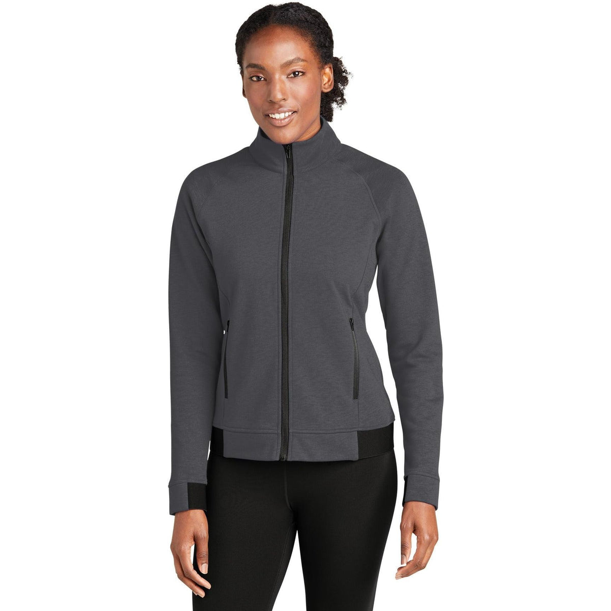 no-logo  Sport-Tek Ladies PosiCharge Strive Full-Zip-Regular-Sport-Tek-Graphite-XS-Thread Logic