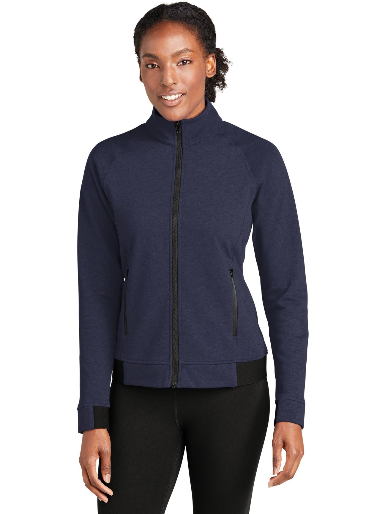  Sport-Tek Ladies PosiCharge Strive Full-Zip-Regular-Sport-Tek-True Navy-XS-Thread Logic