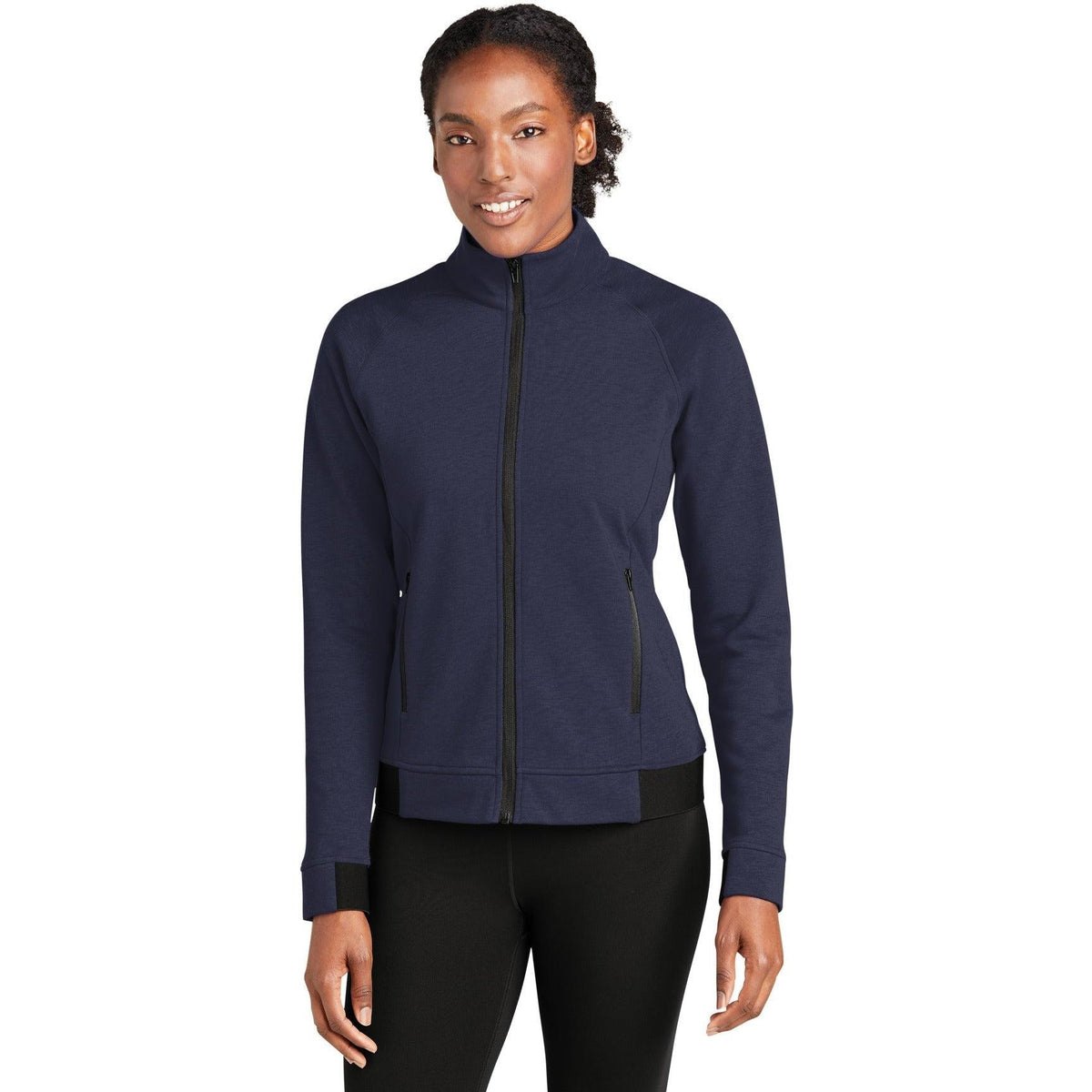 no-logo  Sport-Tek Ladies PosiCharge Strive Full-Zip-Regular-Sport-Tek-True Navy-XS-Thread Logic