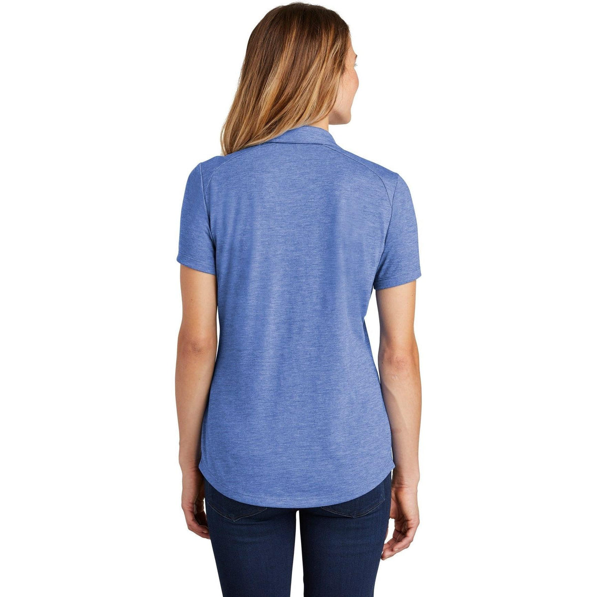 no-logo Sport-Tek Women's PosiCharge Tri-Blend Wicking Polo-Regular-Sport-Tek-Thread Logic