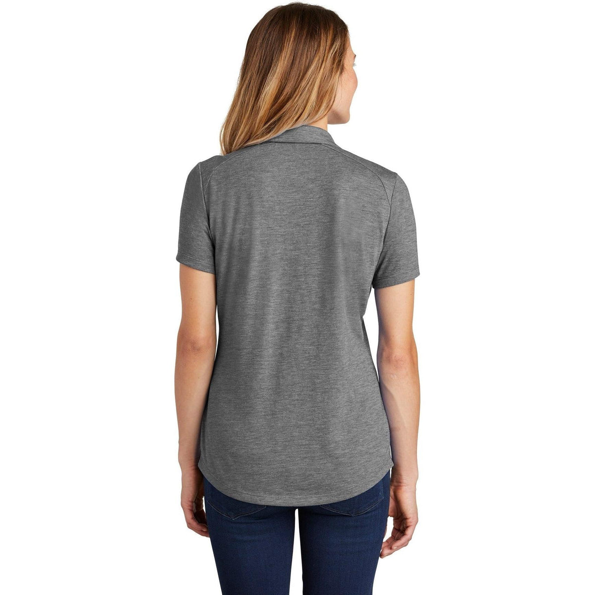 no-logo Sport-Tek Women's PosiCharge Tri-Blend Wicking Polo-Regular-Sport-Tek-Thread Logic