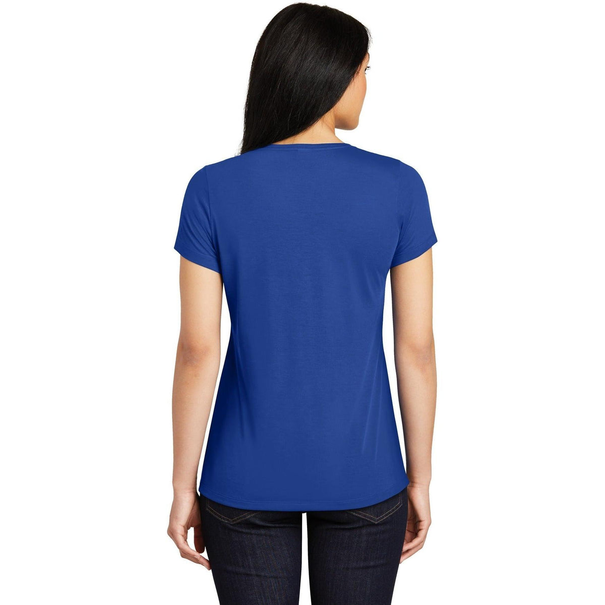 no-logo Sport-Tek Ladies Posicharge Competitor Cotton Touch Scoop Neck Tee-Regular-Sport-Tek-Thread Logic