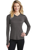  Sport-Tek Ladies Posicharge Competitor Hooded Pullover-Regular-Sport-Tek-Iron Grey-S-Thread Logic