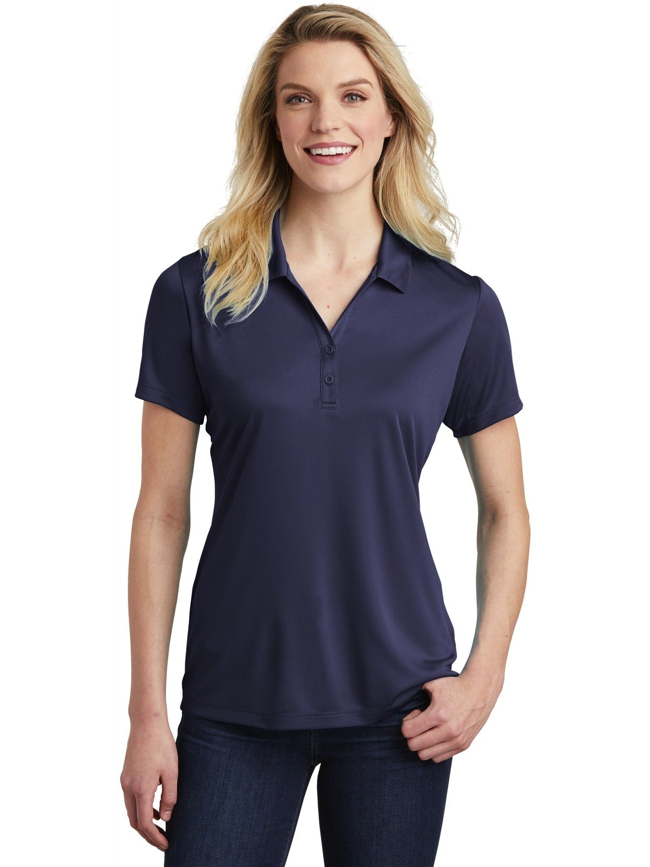 Sport-Tek Ladies Posicharge Competitor Polo-Regular-Sport-Tek-True Navy-S-Thread Logic