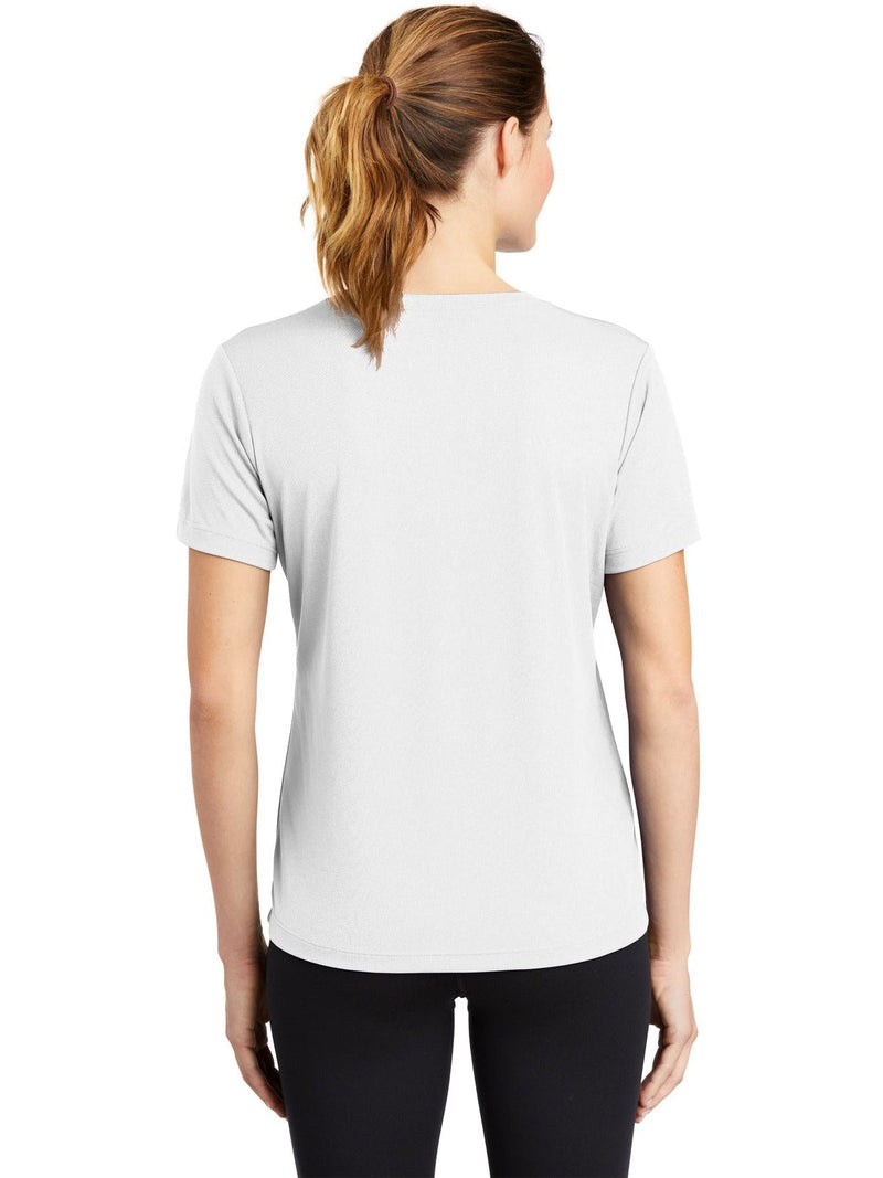 no-logo Sport-Tek Ladies Posicharge Racermesh V-Neck Tee-Regular-Sport-Tek-Thread Logic