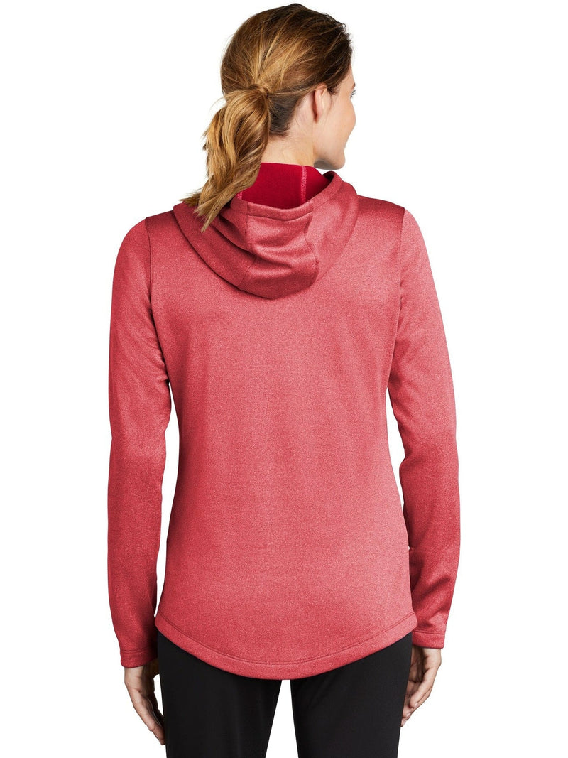 no-logo Sport-Tek Ladies Posicharge Sport-Wick Heather Fleece Hooded Pullover-Regular-Sport-Tek-Thread Logic