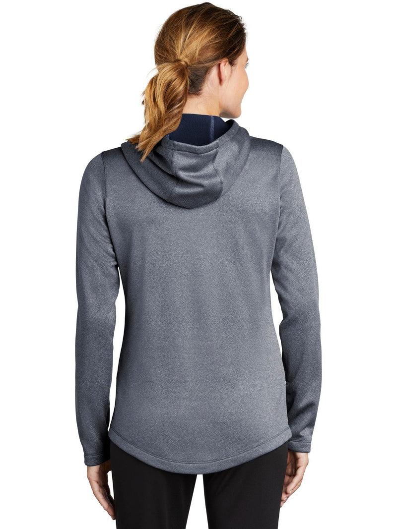 no-logo Sport-Tek Ladies Posicharge Sport-Wick Heather Fleece Hooded Pullover-Regular-Sport-Tek-Thread Logic