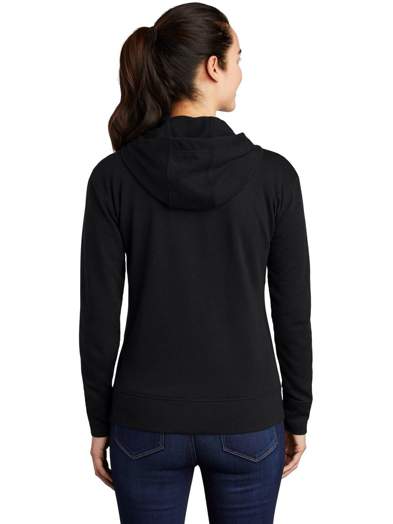 no-logo Sport-Tek Ladies Posicharge Tri-Blend Wicking Fleece Full-Zip Hooded Jacket-Regular-Sport-Tek-Thread Logic