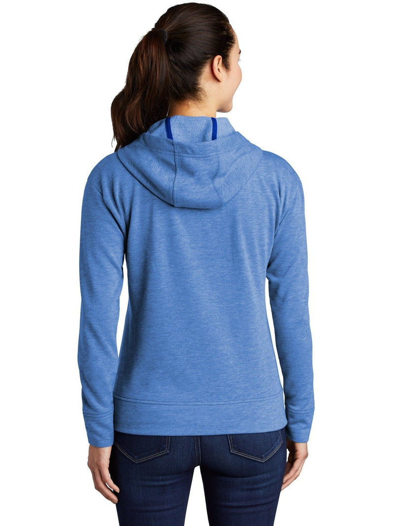 no-logo Sport-Tek Ladies Posicharge Tri-Blend Wicking Fleece Full-Zip Hooded Jacket-Regular-Sport-Tek-Thread Logic