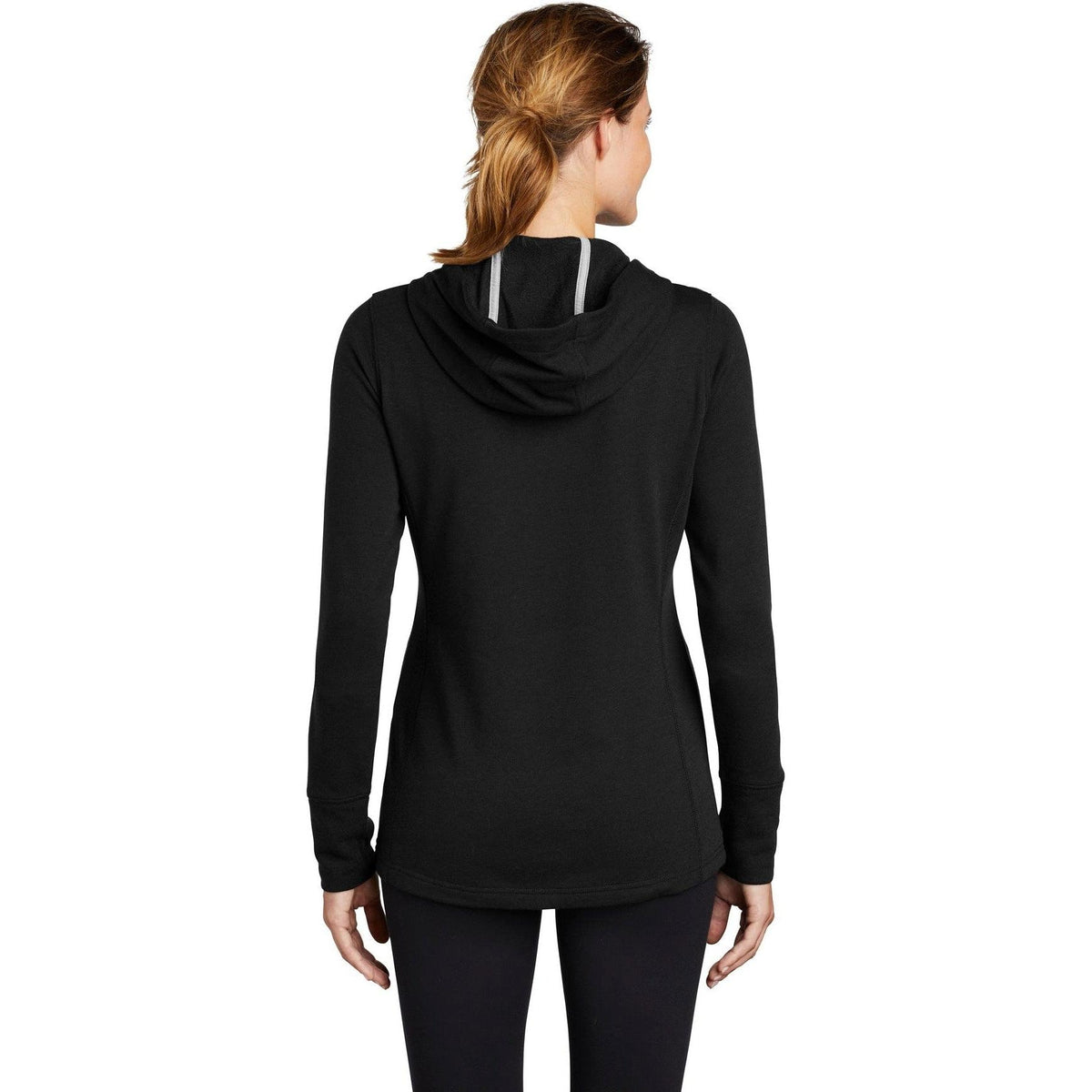 no-logo Sport-Tek Ladies Posicharge Tri-Blend Wicking Fleece Hooded Pullover-Regular-Sport-Tek-Thread Logic