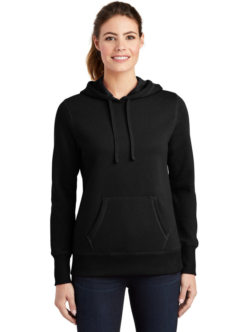  Sport-Tek Ladies Pullover Hooded Sweatshirt-Regular-Sport-Tek-Black-XS-Thread Logic