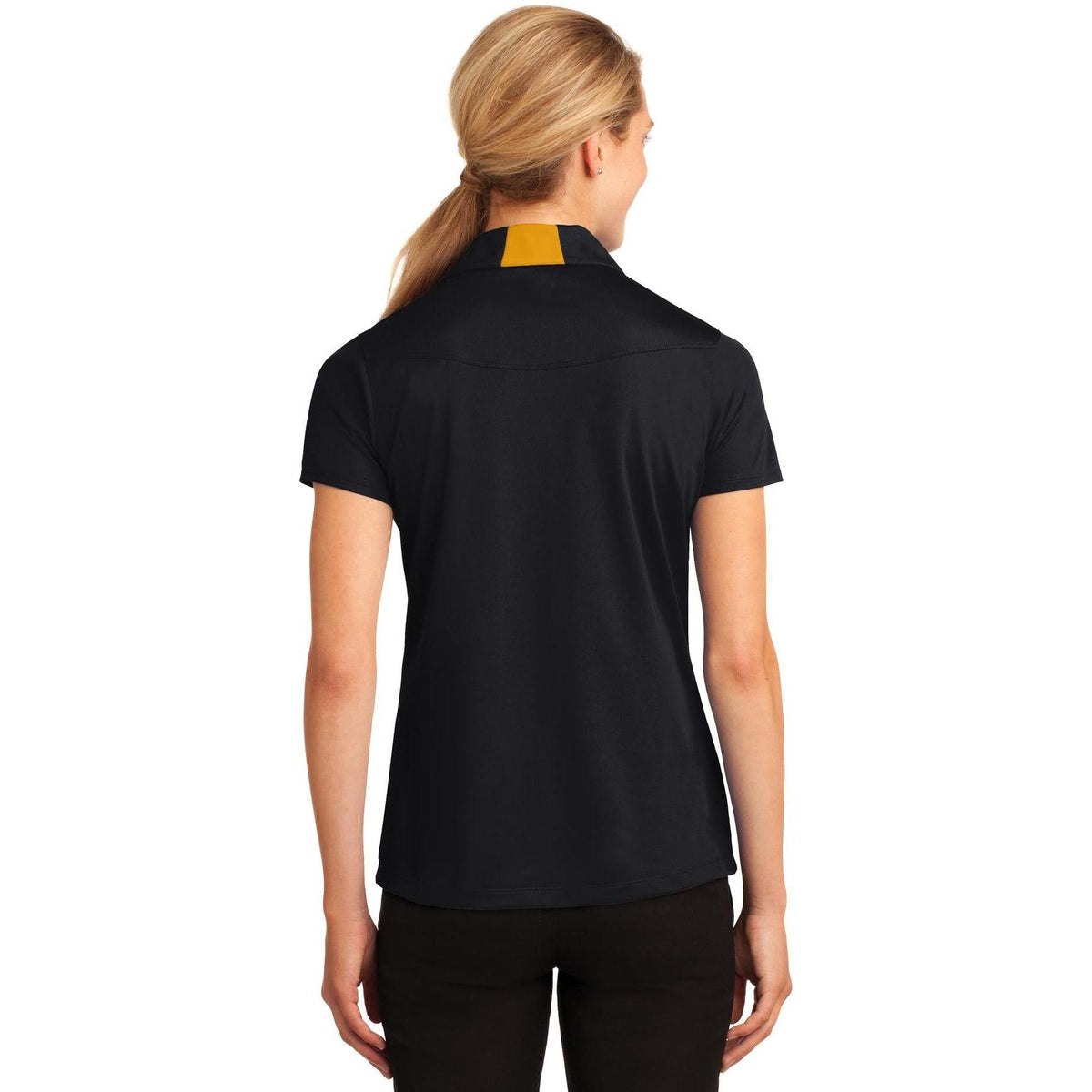 no-logo Sport-Tek Women's Side Blocked Micropique Polo-Regular-Sport-Tek-Thread Logic