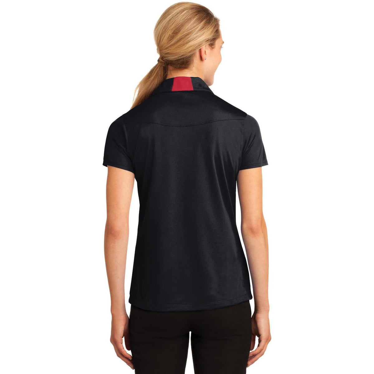 no-logo Sport-Tek Women's Side Blocked Micropique Polo-Regular-Sport-Tek-Thread Logic