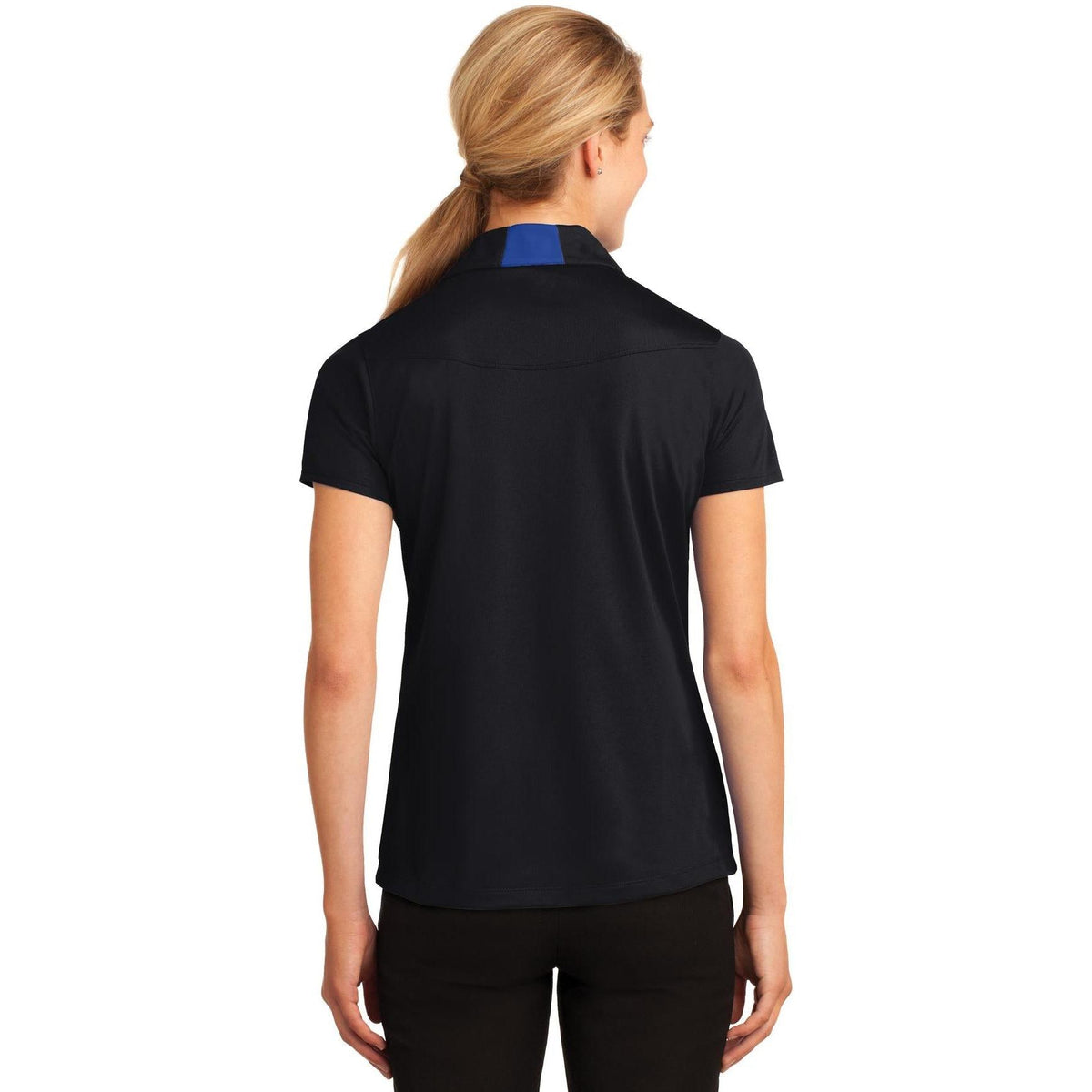 no-logo Sport-Tek Women's Side Blocked Micropique Polo-Regular-Sport-Tek-Thread Logic
