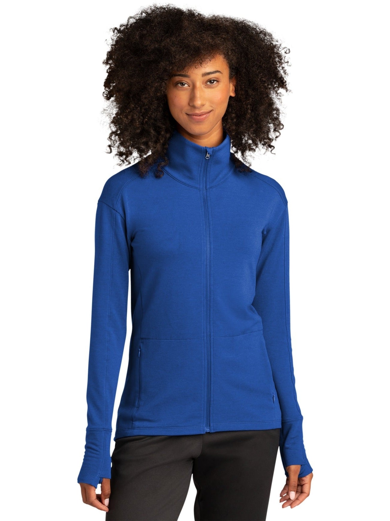  Sport-Tek Ladies Sport-Wick Flex Fleece Full-Zip-Regular-Sport-Tek-True Royal-S-Thread Logic