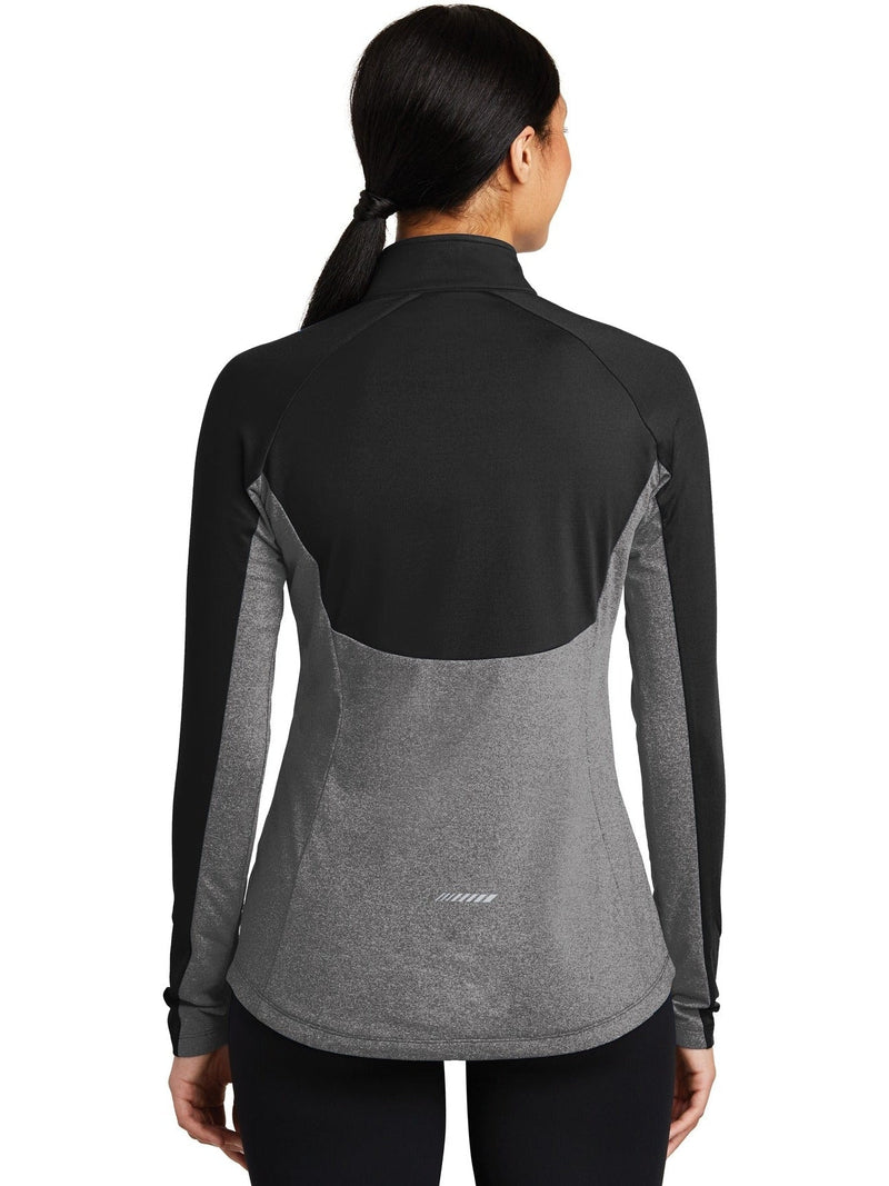 no-logo Sport-Tek Ladies Sport-Wick Stretch Contrast 1/2-Zip Pullover-Regular-Sport-Tek-Thread Logic