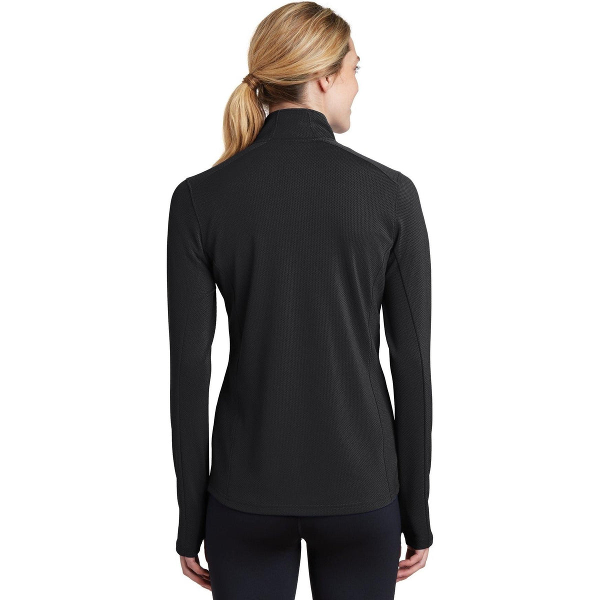 no-logo Sport-Tek Ladies Sport-Wick Textured 1/4-Zip Pullover-Regular-Sport-Tek-Thread Logic