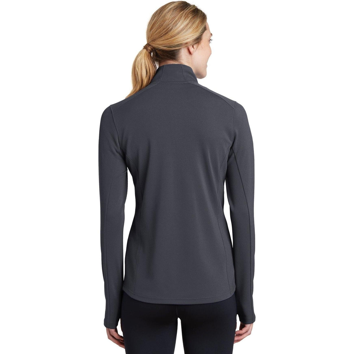 no-logo Sport-Tek Ladies Sport-Wick Textured 1/4-Zip Pullover-Regular-Sport-Tek-Thread Logic