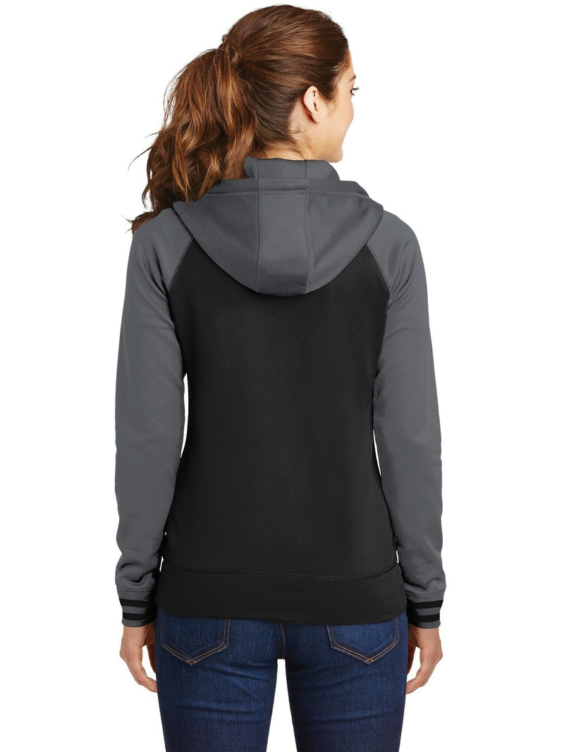 no-logo Sport-Tek Ladies Sport-Wick Varsity Fleece Full-Zip Hooded Jacket-Regular-Sport-Tek-Thread Logic