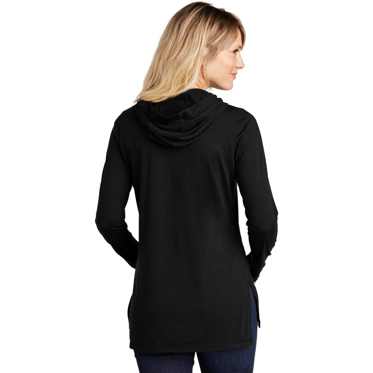 no-logo Sport-Tek Women's Tri-Blend Wicking Long Sleeve Hoodie-Hoodies-Sport-Tek-Thread Logic