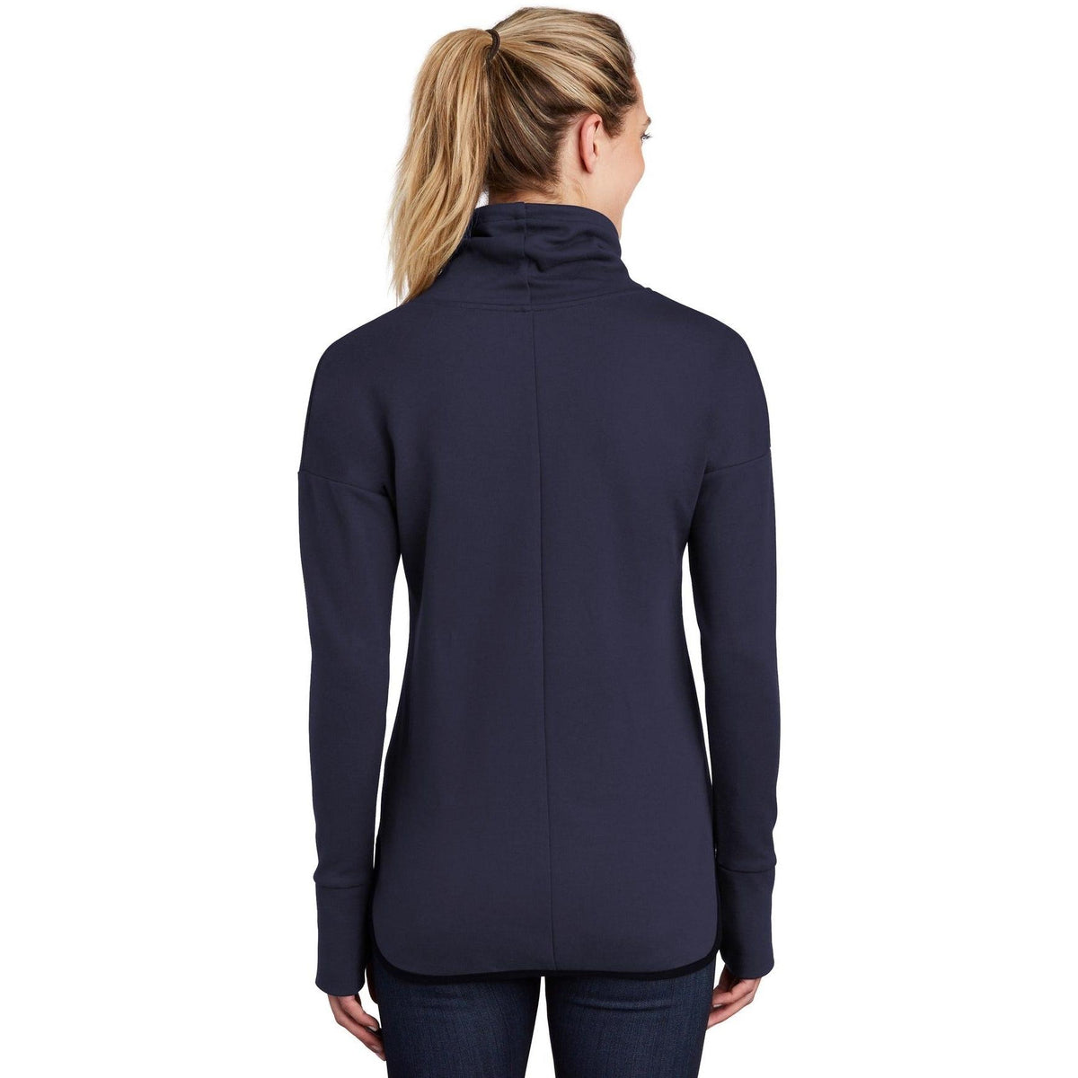 no-logo Sport-Tek Women's Triumph Cowl Neck Pullover-Regular-Sport-Tek-Thread Logic