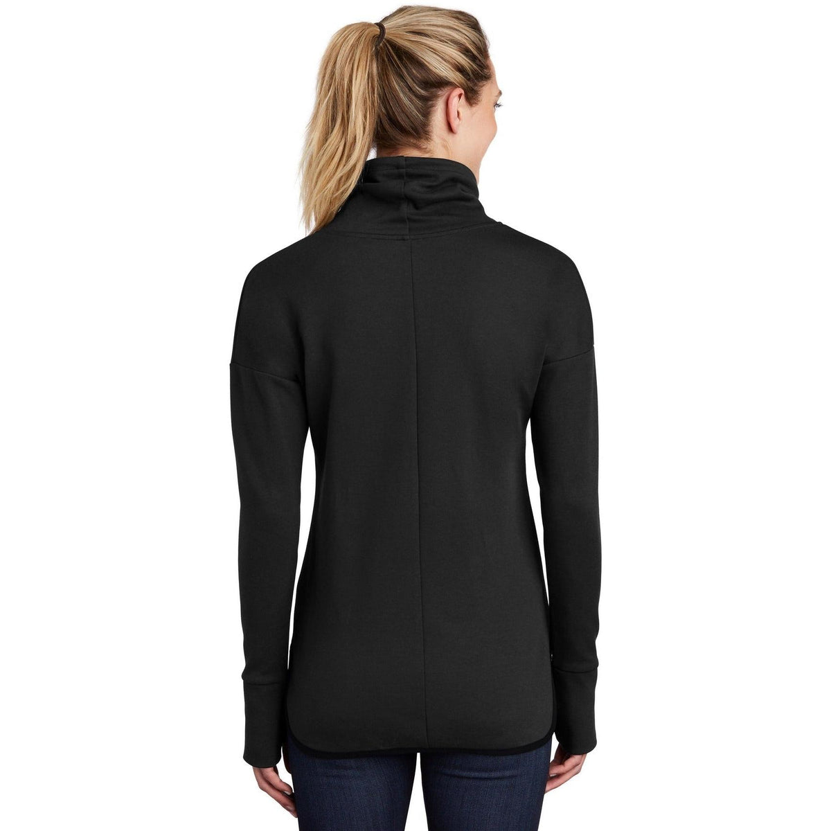 no-logo Sport-Tek Women's Triumph Cowl Neck Pullover-Regular-Sport-Tek-Thread Logic