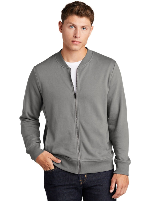  Sport-Tek Lightweight French Terry Bomber-Regular-Sport-Tek-Grey Concrete-XS-Thread Logic