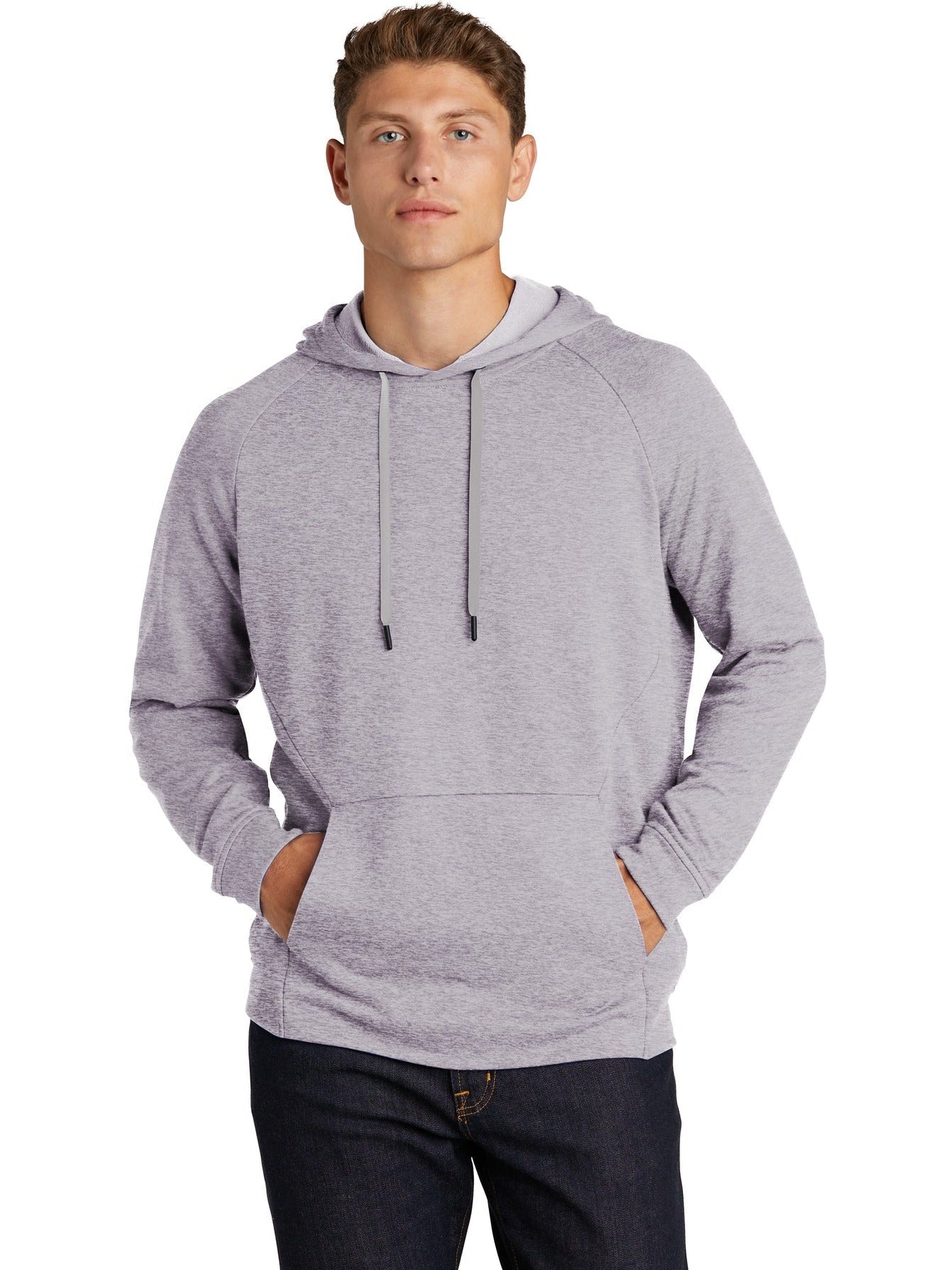  Sport-Tek Lightweight French Terry Pullover Hoodie-Regular-Sport-Tek-Heather Grey-S-Thread Logic