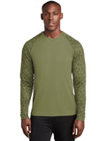  Sport-Tek Long Sleeve Digi Camo Tee-Regular-Sport-Tek-Olive Drab Green-S-Thread Logic