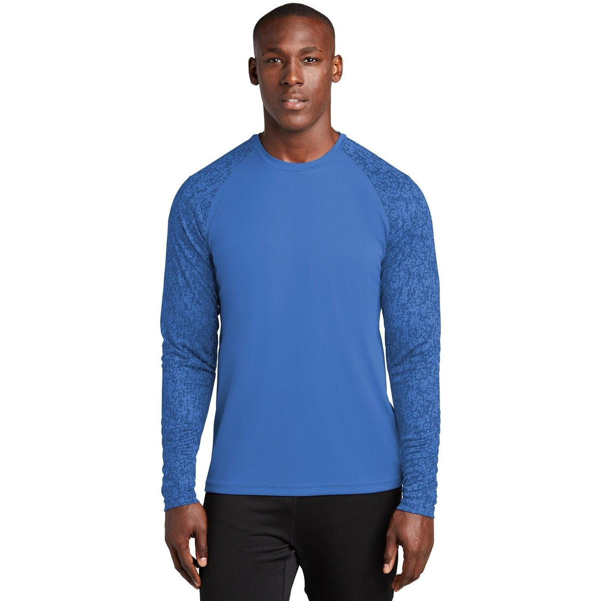 no-logo  Sport-Tek Long Sleeve Digi Camo Tee-Regular-Sport-Tek-True Royal-S-Thread Logic