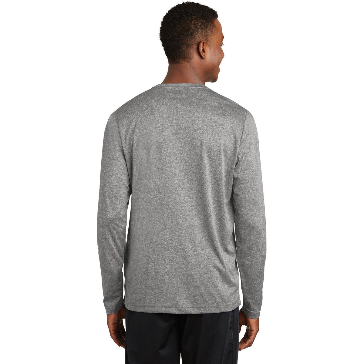 no-logo Sport-Tek Long Sleeve Heather Contender Tee-Regular-Sport-Tek-Thread Logic