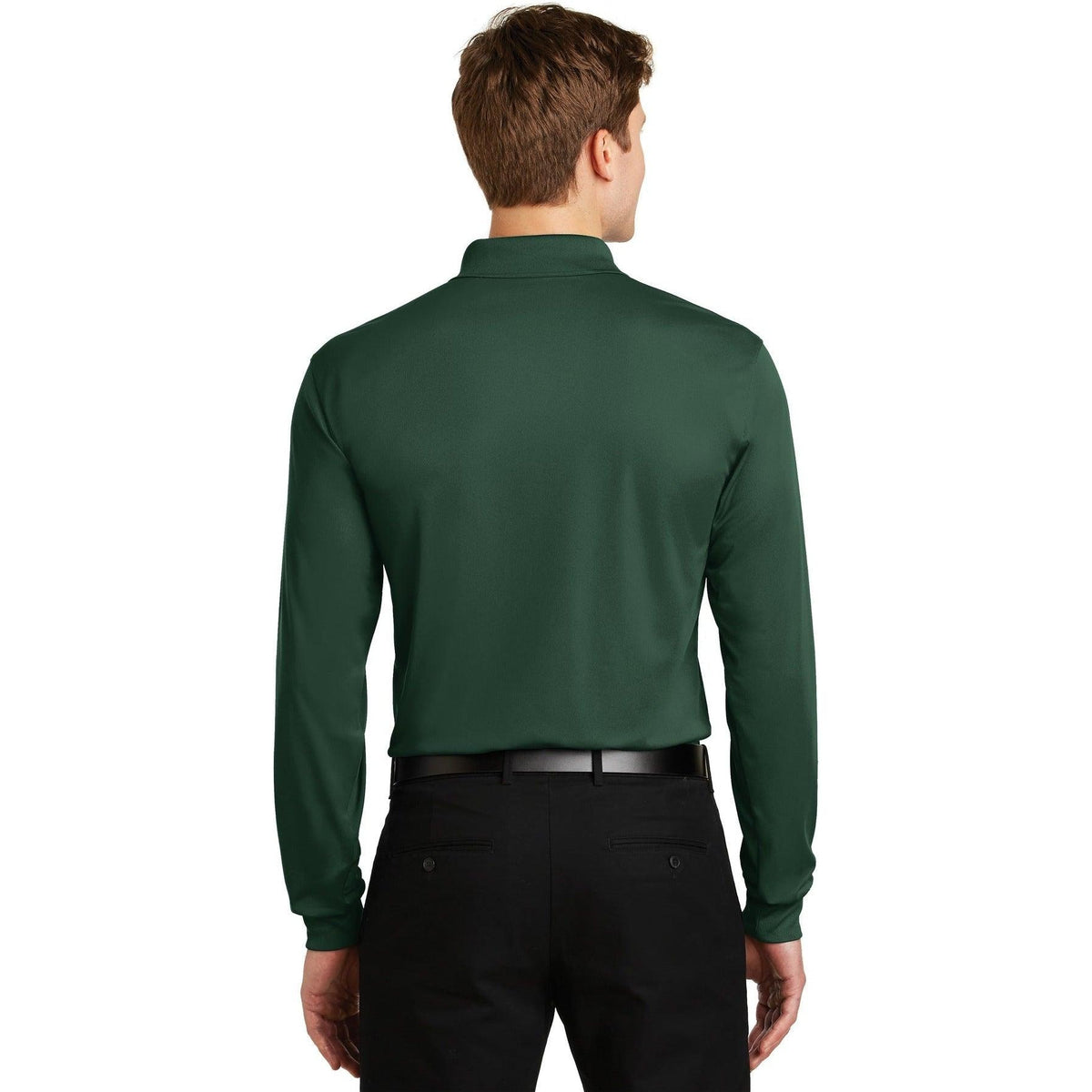 no-logo Sport-Tek Long Sleeve Micropique Sport-Wick Polo-Polos-Sport-Tek-Thread Logic