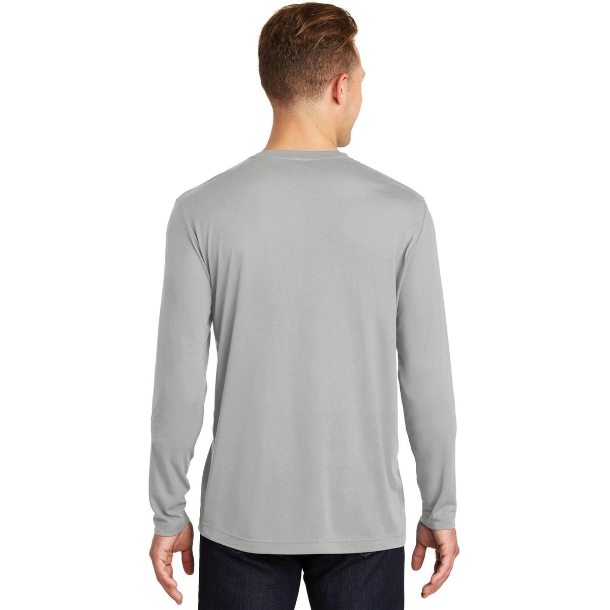 no-logo Sport-Tek Long Sleeve Posicharge Competitor Cotton Touch Tee-Regular-Sport-Tek-Thread Logic