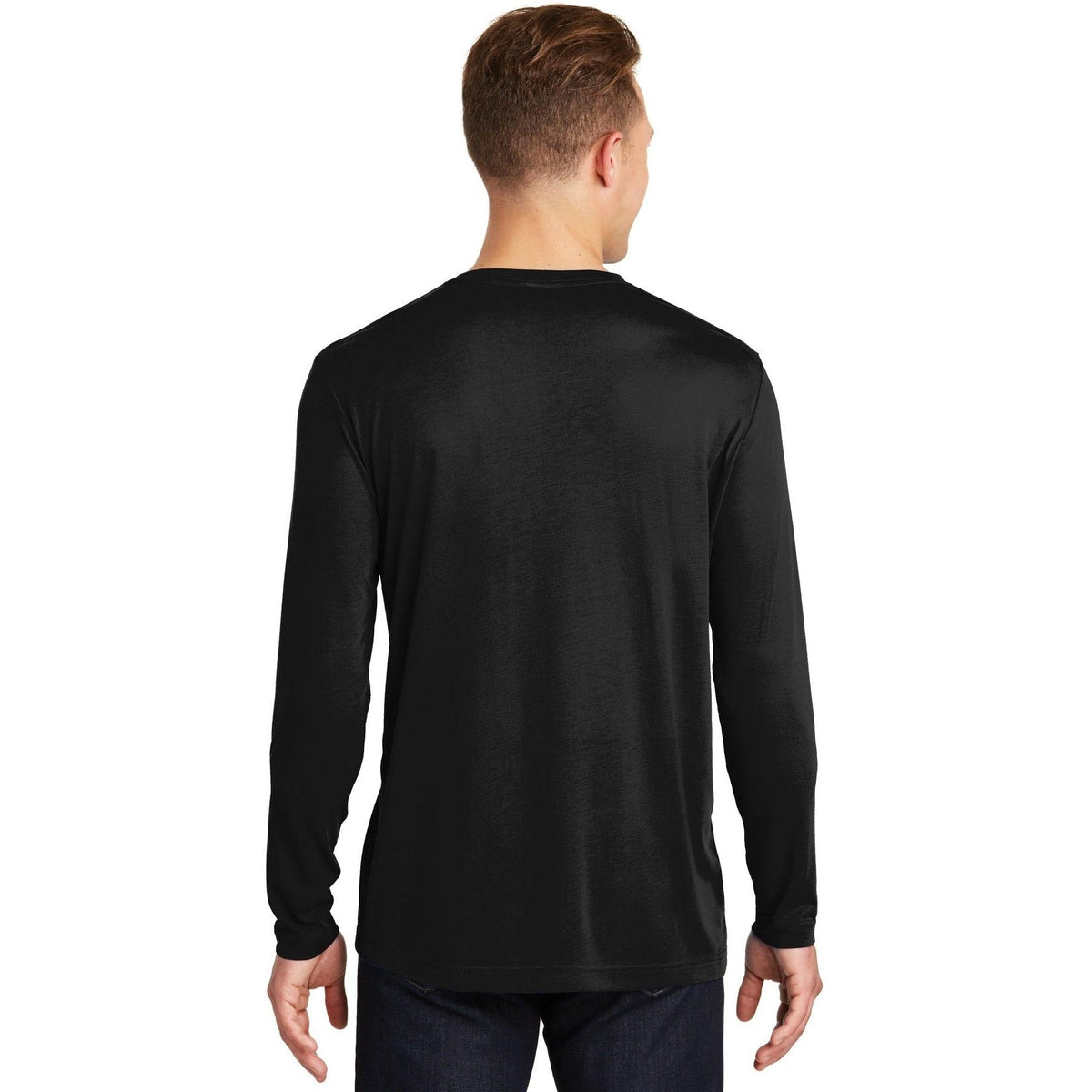 no-logo Sport-Tek Long Sleeve Posicharge Competitor Cotton Touch Tee-Regular-Sport-Tek-Thread Logic