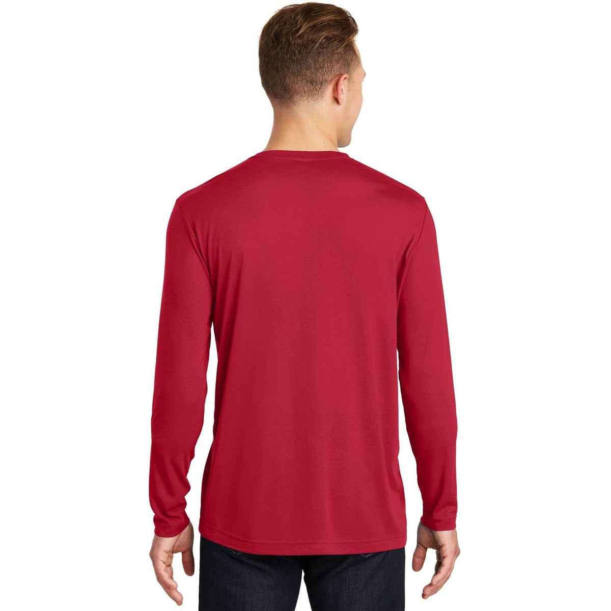 no-logo Sport-Tek Long Sleeve Posicharge Competitor Cotton Touch Tee-Regular-Sport-Tek-Thread Logic