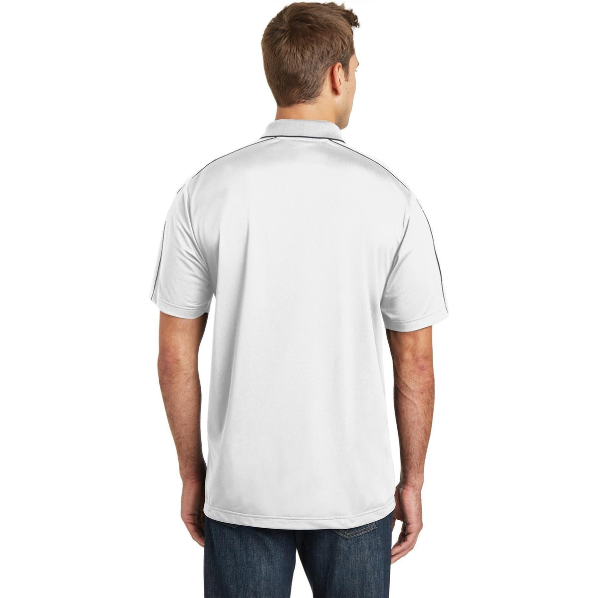 no-logo Sport-Tek Micropique Sport-Wick Piped Polo-Regular-Sport-Tek-Thread Logic
