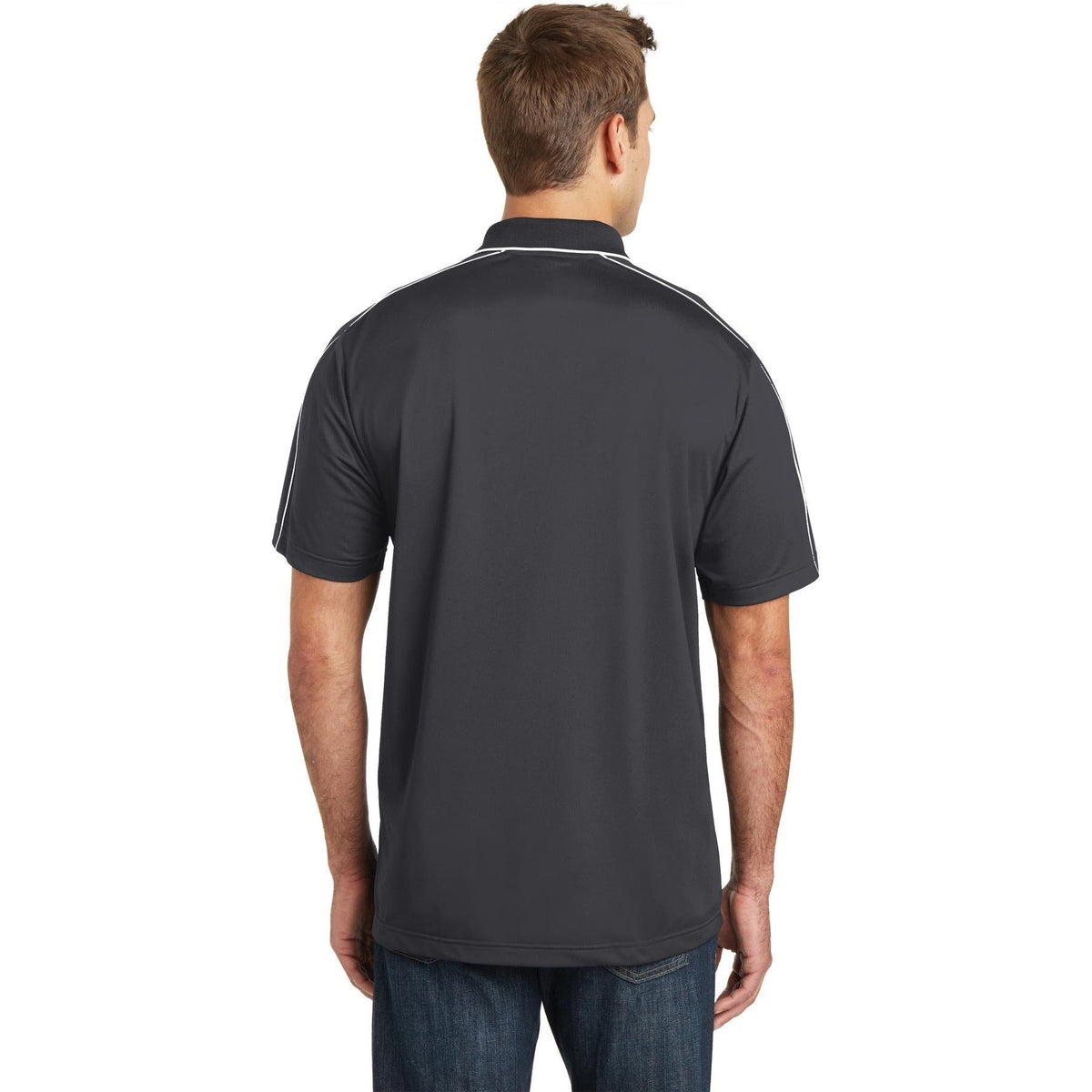 no-logo Sport-Tek Micropique Sport-Wick Piped Polo-Regular-Sport-Tek-Thread Logic