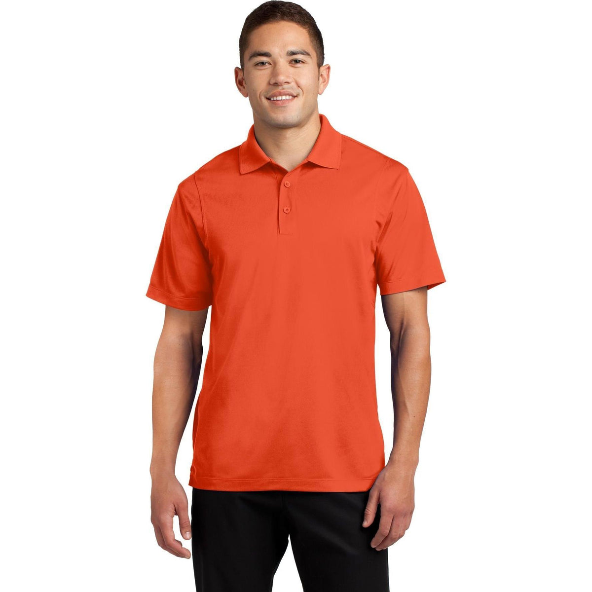 logo-left Sport-Tek Micropique Sport-Wick Polo-Regular-Sport-Tek-Deep Orange-S-Thread Logic