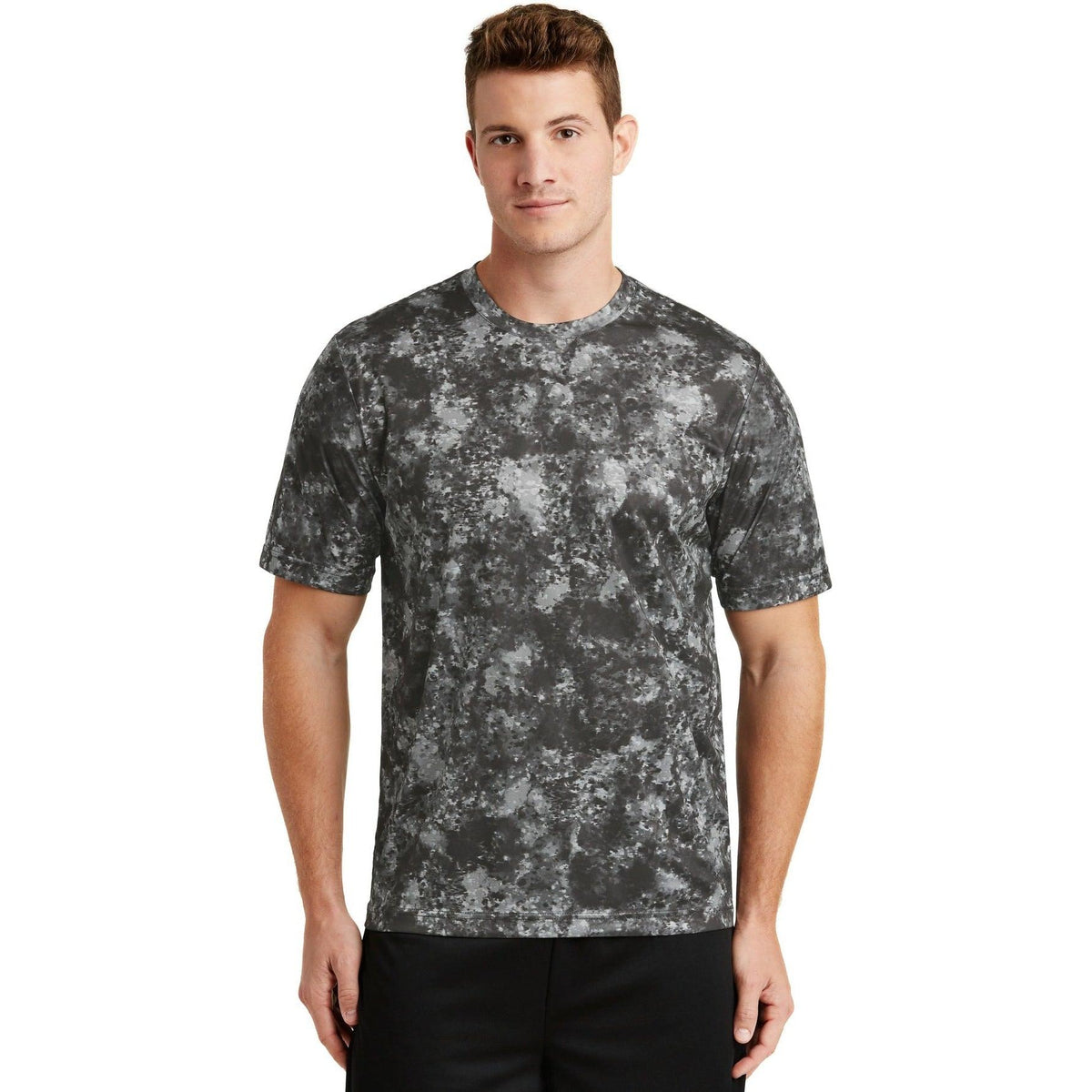 no-logo  Sport-Tek Mineral Freeze Tee-Active-Sport-Tek-Black-S-Thread Logic