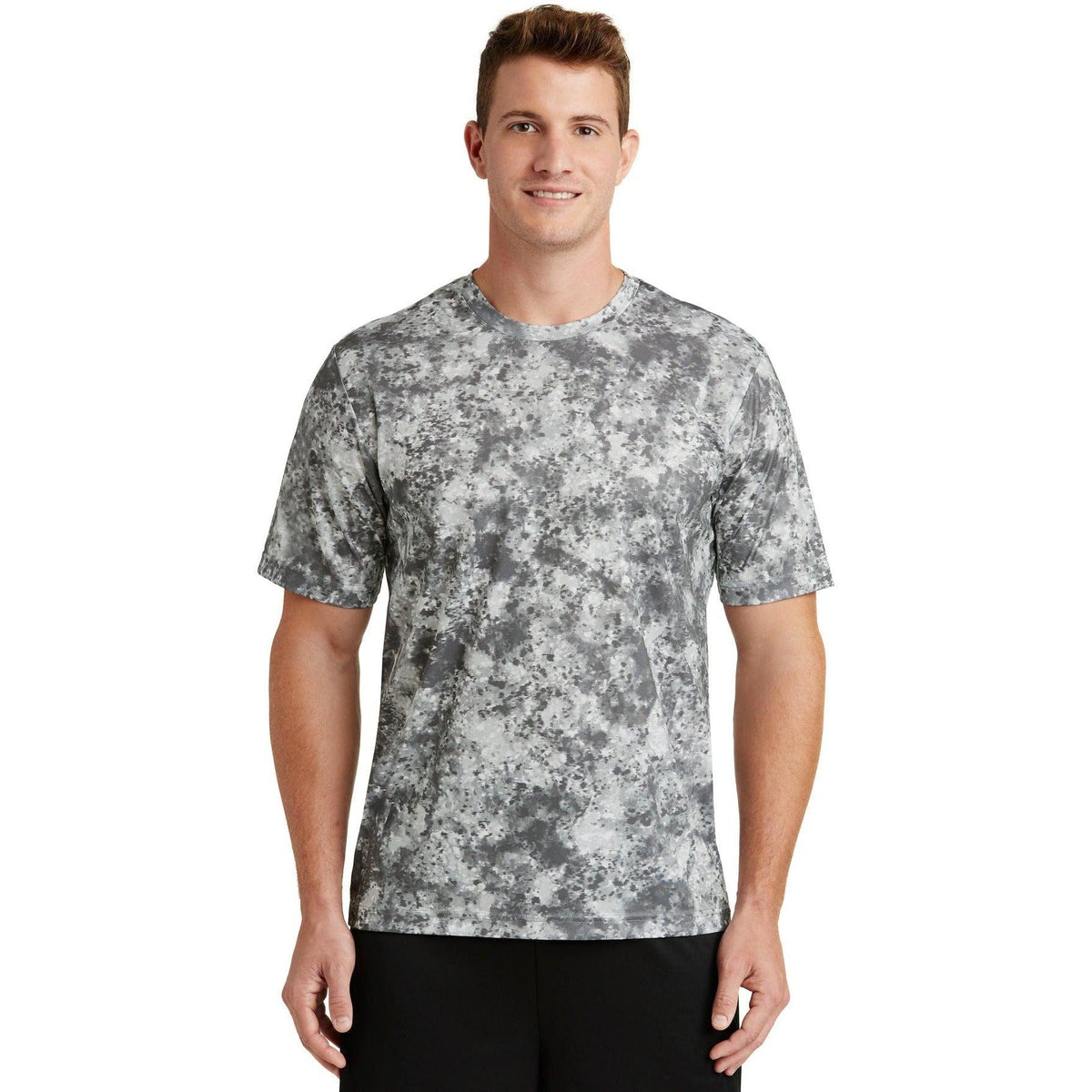 no-logo  Sport-Tek Mineral Freeze Tee-Active-Sport-Tek-Dark Smoke Grey-S-Thread Logic