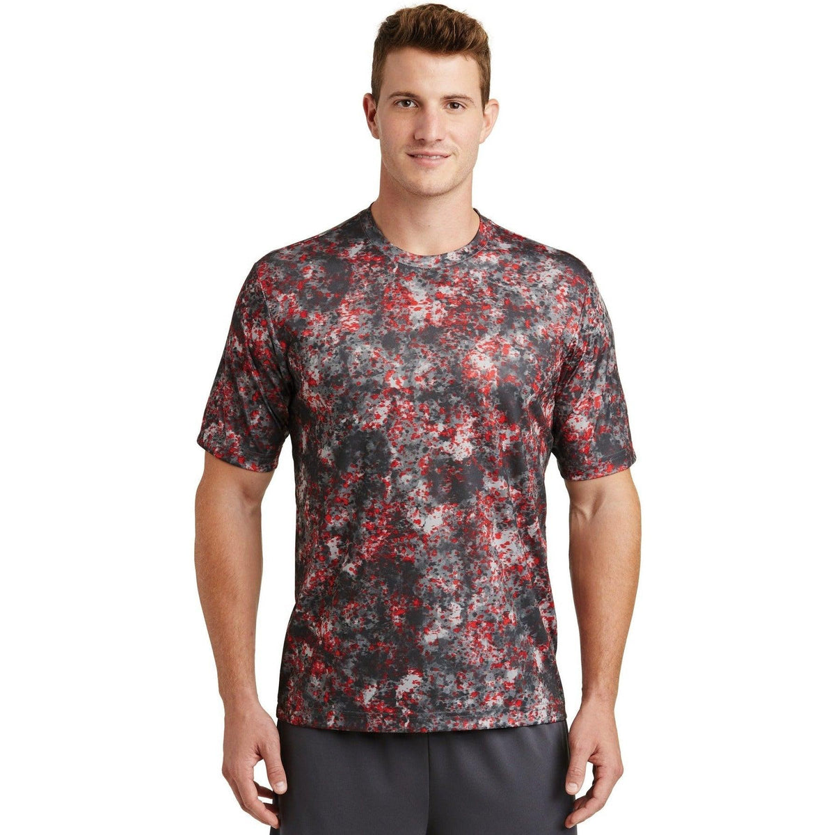 no-logo  Sport-Tek Mineral Freeze Tee-Active-Sport-Tek-Deep Red-S-Thread Logic