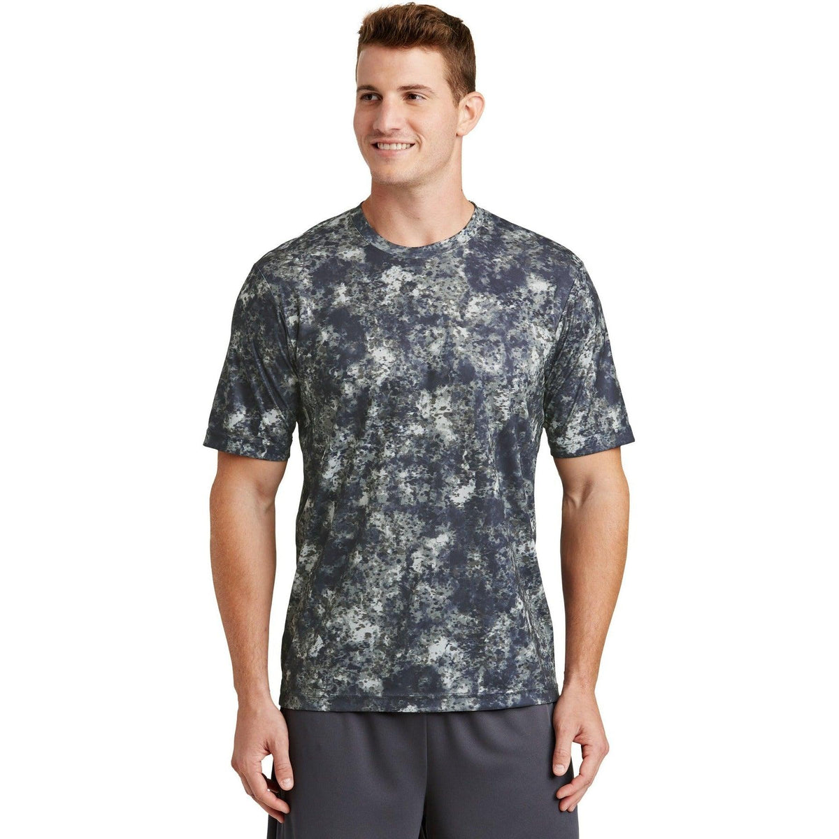 no-logo  Sport-Tek Mineral Freeze Tee-Active-Sport-Tek-True Navy-S-Thread Logic