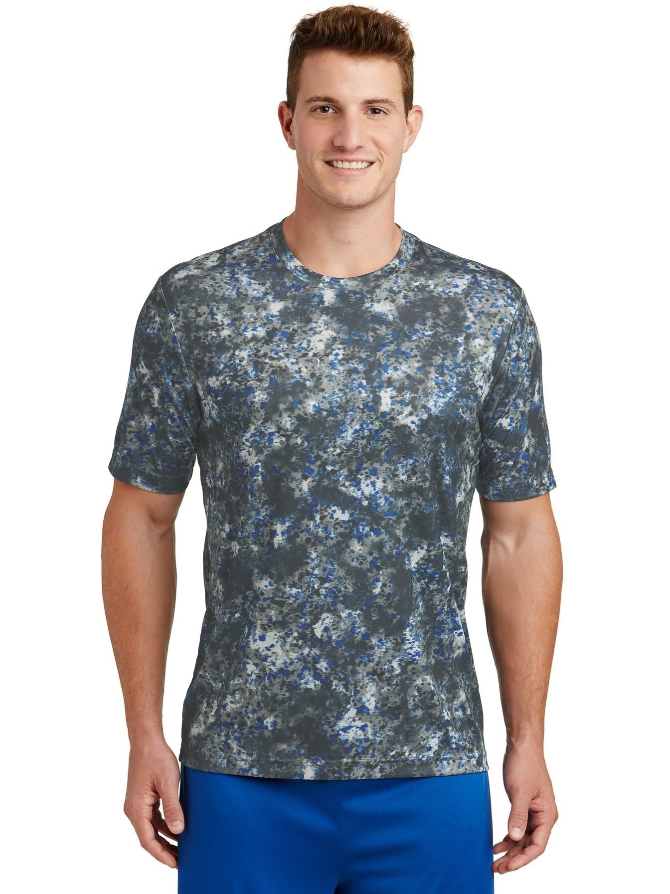 No-Logo CLOSEOUT - Sport-Tek Mineral Freeze Tee-Polos-Sport-Tek-True Royal-M-Thread Logic