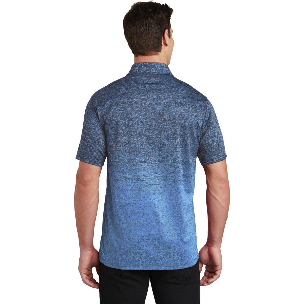 no-logo Sport-Tek Ombre Heather Polo-Regular-Sport-Tek-Thread Logic