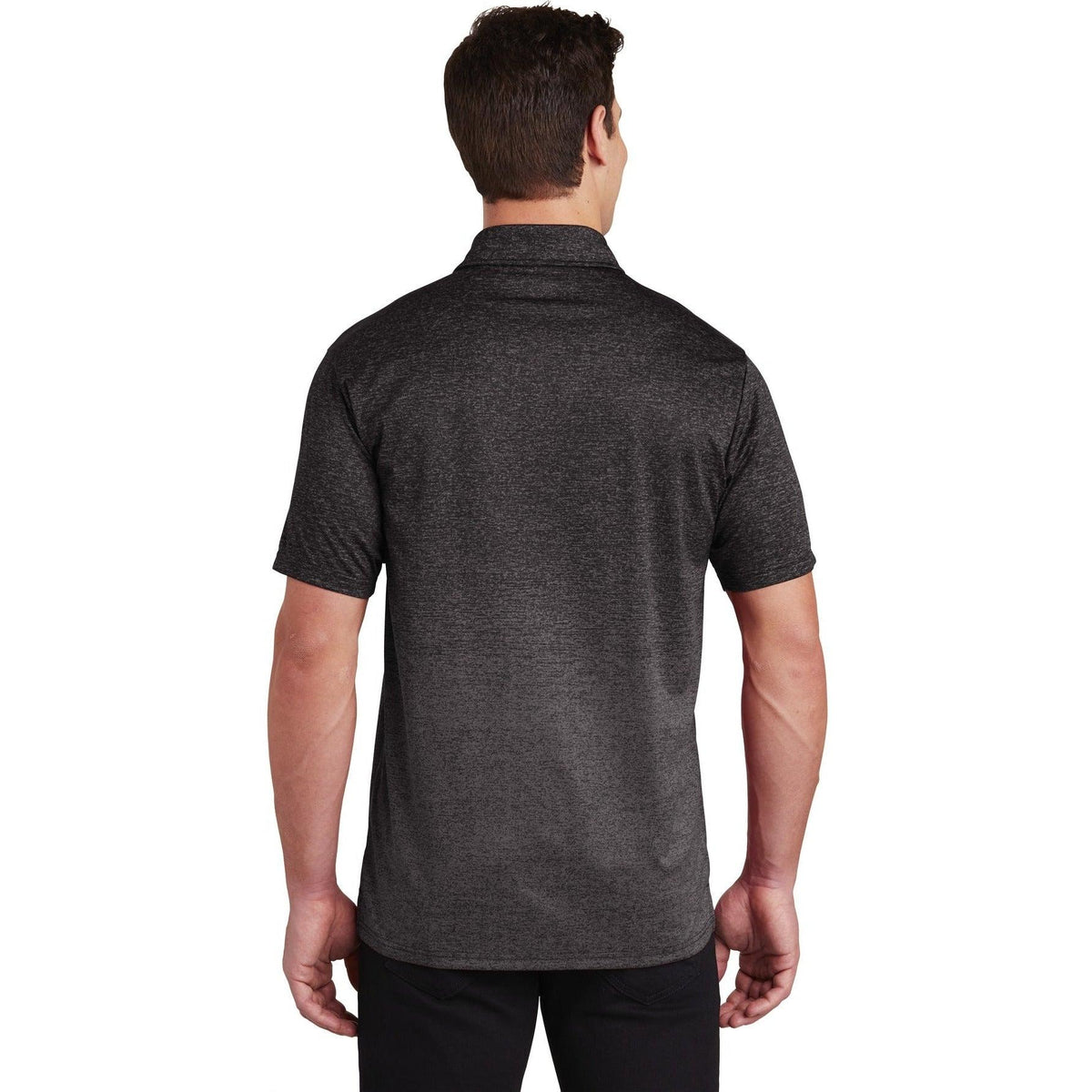 no-logo Sport-Tek Ombre Heather Polo-Regular-Sport-Tek-Thread Logic