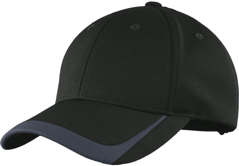  Sport-Tek Pique Colorblock Cap-Regular-Sport-Tek-Black/Graphite-OSFA-Thread Logic no-logo