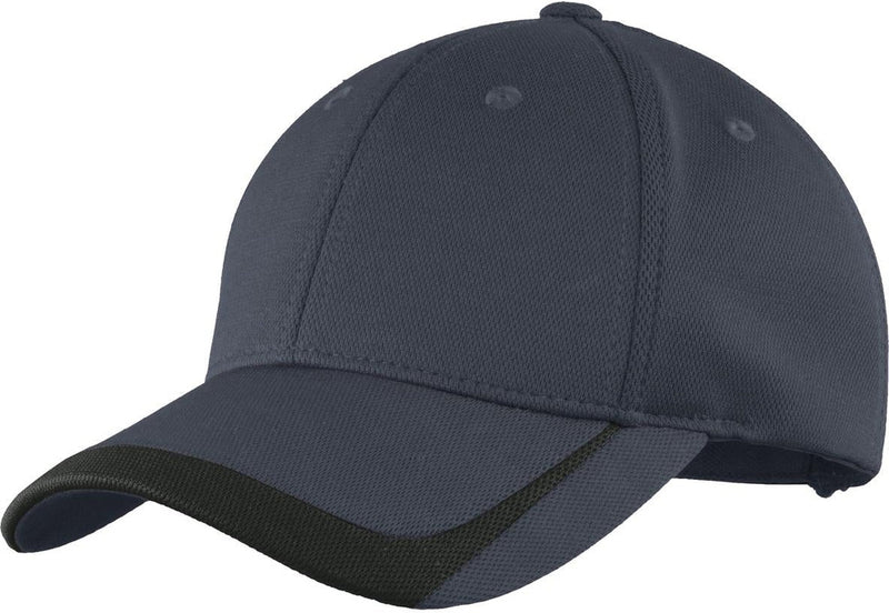  Sport-Tek Pique Colorblock Cap-Regular-Sport-Tek-Graphite/Black-OSFA-Thread Logic no-logo